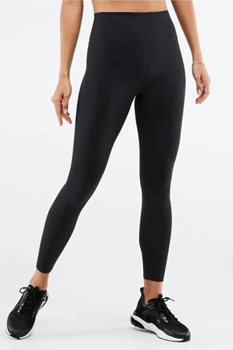 Fabletics Black Define Mid-Rise 7/8 Activewear Leggings Women's Size Medium